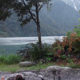 大白川露天風呂　～　白水湖を眺めながら満喫